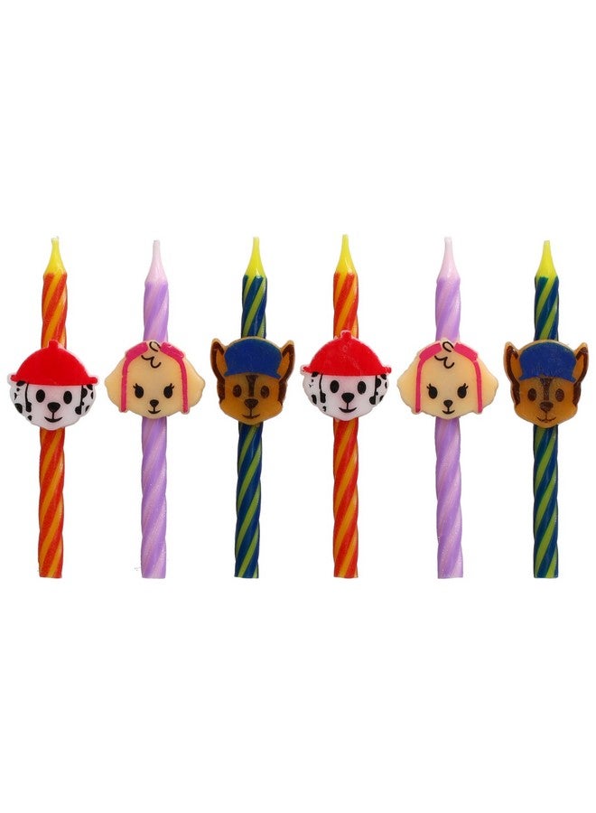 DecoPac PAW Patrol Birthday Cake Candles | 6 Birthday Candles for Cake Decorations, Red, Pink, Blue Candles Featuring Chase, Marshall, Skye | Cake Toppers for PAW Patrol Party - Image 5