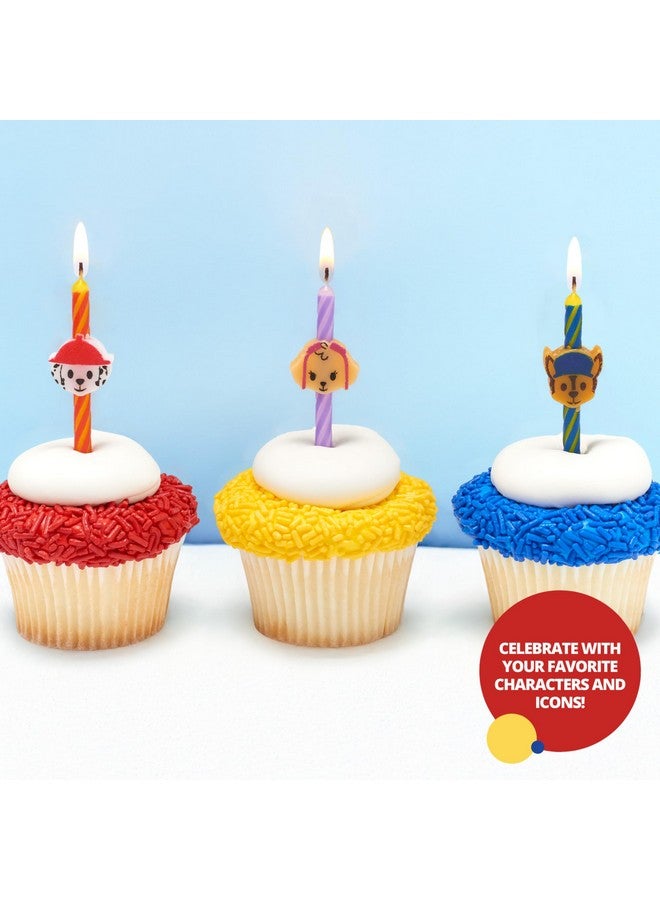 DecoPac PAW Patrol Birthday Cake Candles | 6 Birthday Candles for Cake Decorations, Red, Pink, Blue Candles Featuring Chase, Marshall, Skye | Cake Toppers for PAW Patrol Party - Image 2