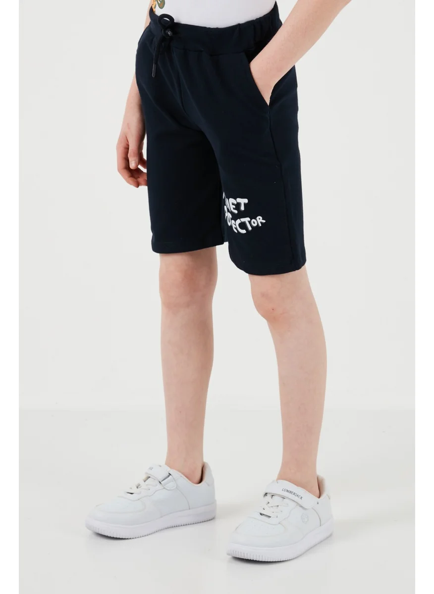 Lela Cotton Regular Fit Crew Neck Top and Bottom Set with Shorts Boy's Suit 6212009