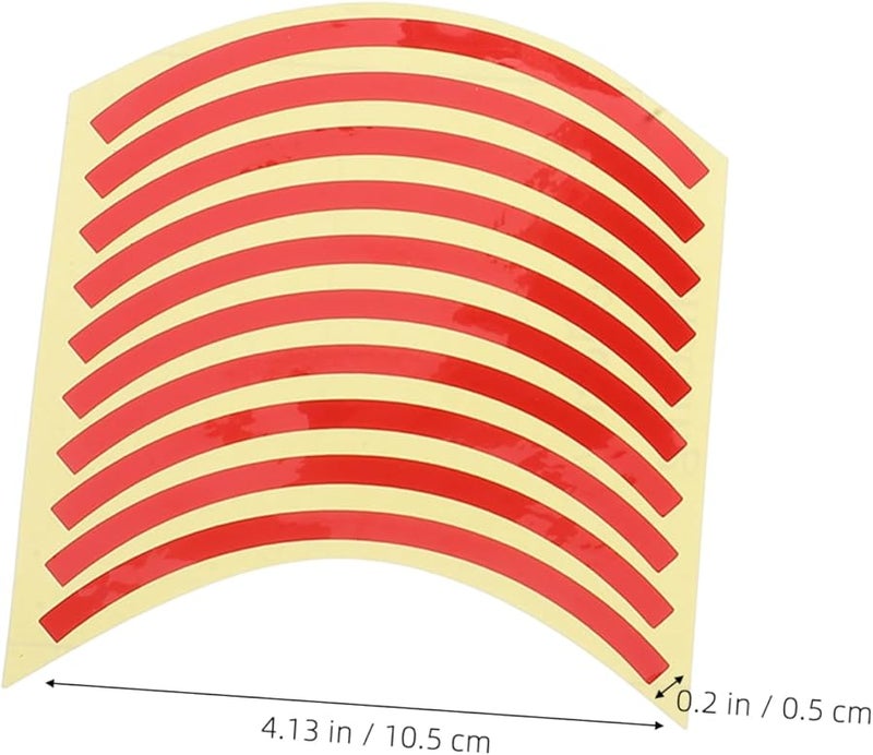 ملصقات مؤشر مقياس الضغط الملون 60 قطعة ملصقات لاصقة عاكسة أحمر أصفر أخضر - Image 3