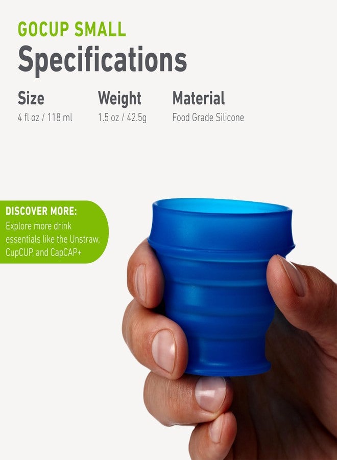 humangear GoCup | Compact Storage | On the Go Cup | BPA-free, PC-free, Phthalate-Free, Small (4 fl.oz/118ml), Green - Image 4