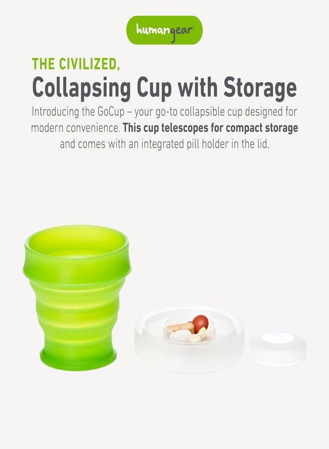 humangear GoCup | Compact Storage | On the Go Cup | BPA-free, PC-free, Phthalate-Free, Small (4 fl.oz/118ml), Green - Image 2