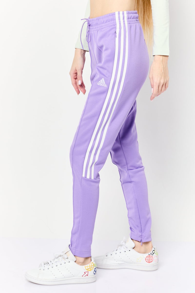 Adidas Women Regular Fit Training Track Pants, Purple - Image 4