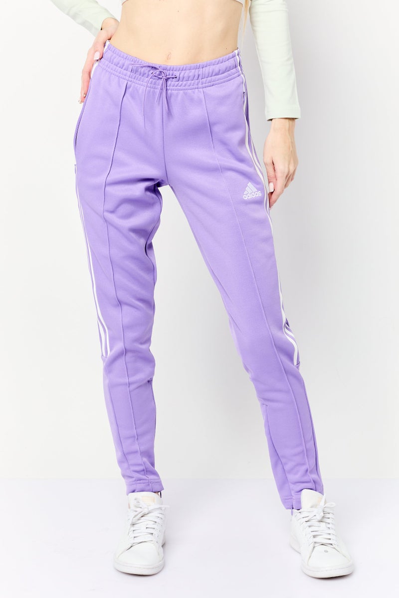 Adidas Women Regular Fit Training Track Pants, Purple - Image 1