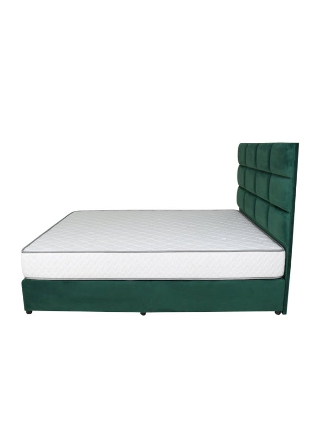 Bed and Mattress Zone Plushify Upholstered Bed 200 X 100 Single Size Green Color  - Image 3