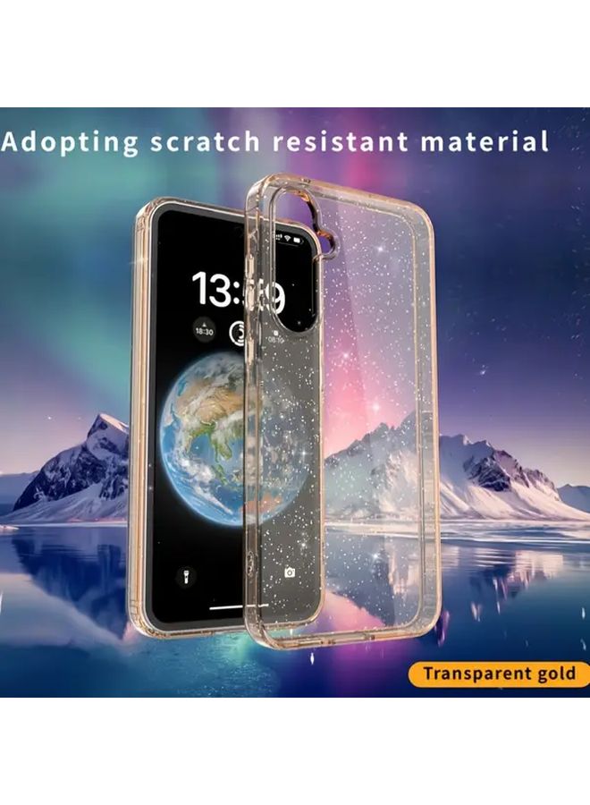 Sleek Ultra Thin Transparent Purple Shockproof Acrylic Phone Case For Samsung Galaxy A34 - Image 4