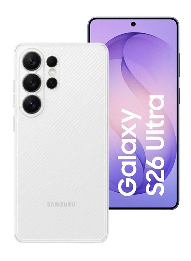 2 Pack  of Air Skin Line for Galaxy S26 Ultra Case Design Back Cover Sturdy Durable Ultra-Thin Case Drop Protection Cover Clear - White - Image 2