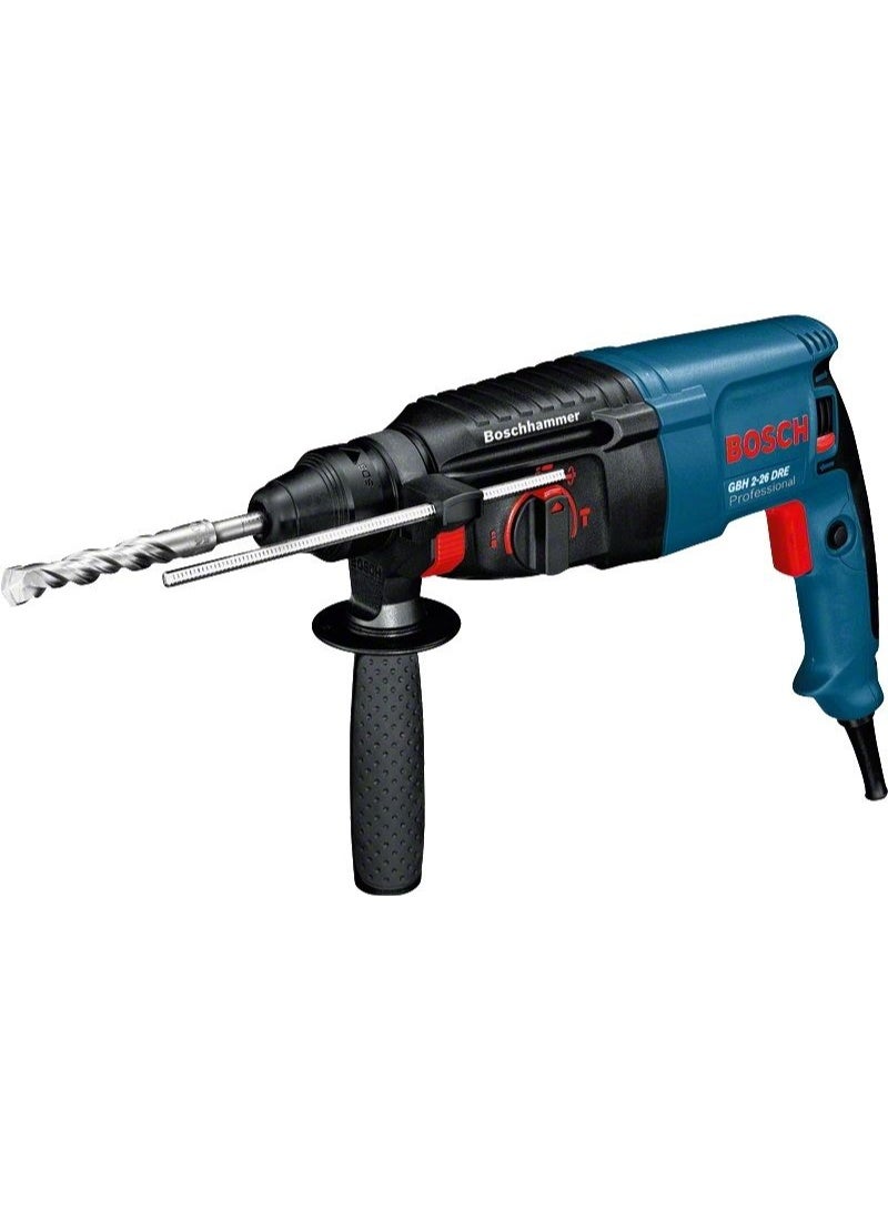 BOSCH GBH 2-26 RE Professional Rotary Hammer - SDS Plus | 800 W | SDS Plus Tool Holder | Rated Speed 0-900 rpm | Impact Rate 0-4000 BPM | Impact energy 0-2.7 J| Rotation Control Clutch |