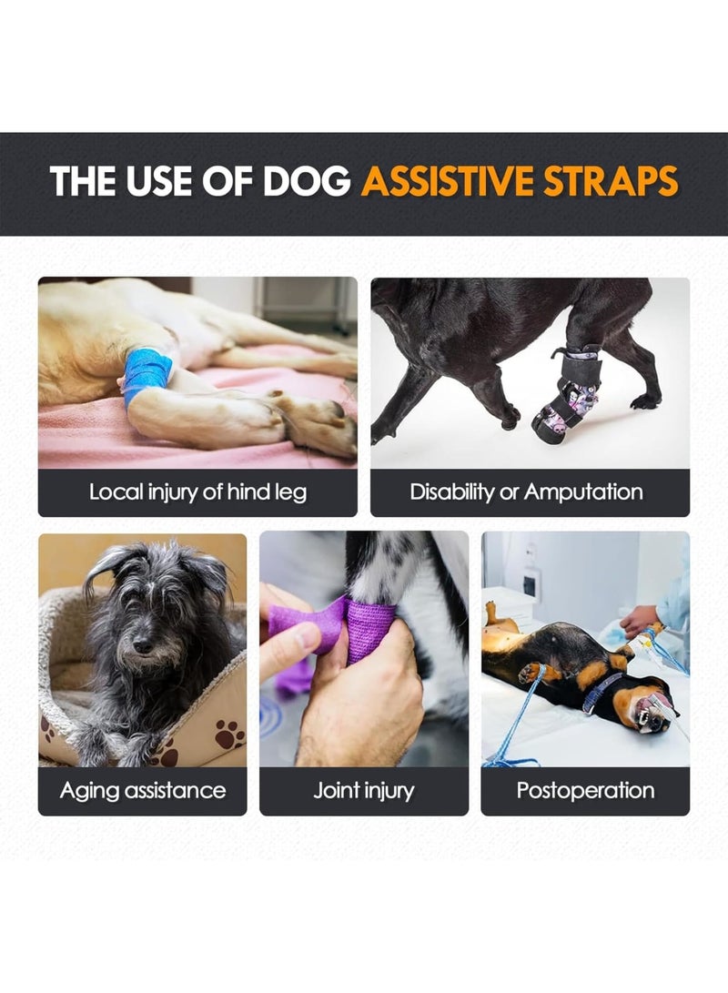 SYOSI Dog Lift Harness, Padded Hind Leg Support Sling for Senior, Injured or Disabled Dogs and Post-Surgery Recovery, Adjustable and Comfortable for Walking and Mobility Assistance, Size L, Dark Gray - Image 4