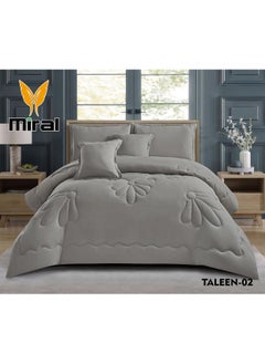 Miral Double Comforter Set – 6 Pieces – Soft Comforter 220×240 cm – Bed Sheet 200×200×30 cm  - Image 1