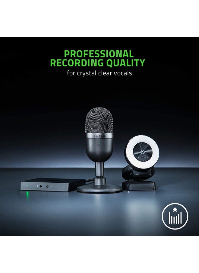 Generic - Seiren Mini Ultra Compact Condenser Microphone, Ultra-Precise Supercardioid Pickup Pattern, Professional Recording Quality, Ultra-Compact Build, Shock Resistant -  Black - Image 1