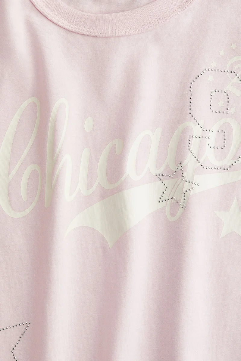 اتش اند ام تيشيرت بنقش نصي