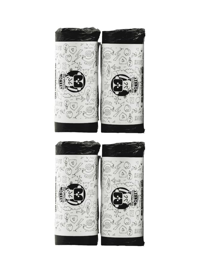 THE FOURTH MONKEY THE FOURTH MONKEY Garbage Bags for DustbinTrash Bag 180 Pcs Medium 19 X 21 Inches 30 Pcs x Pack of 6  - Image 1