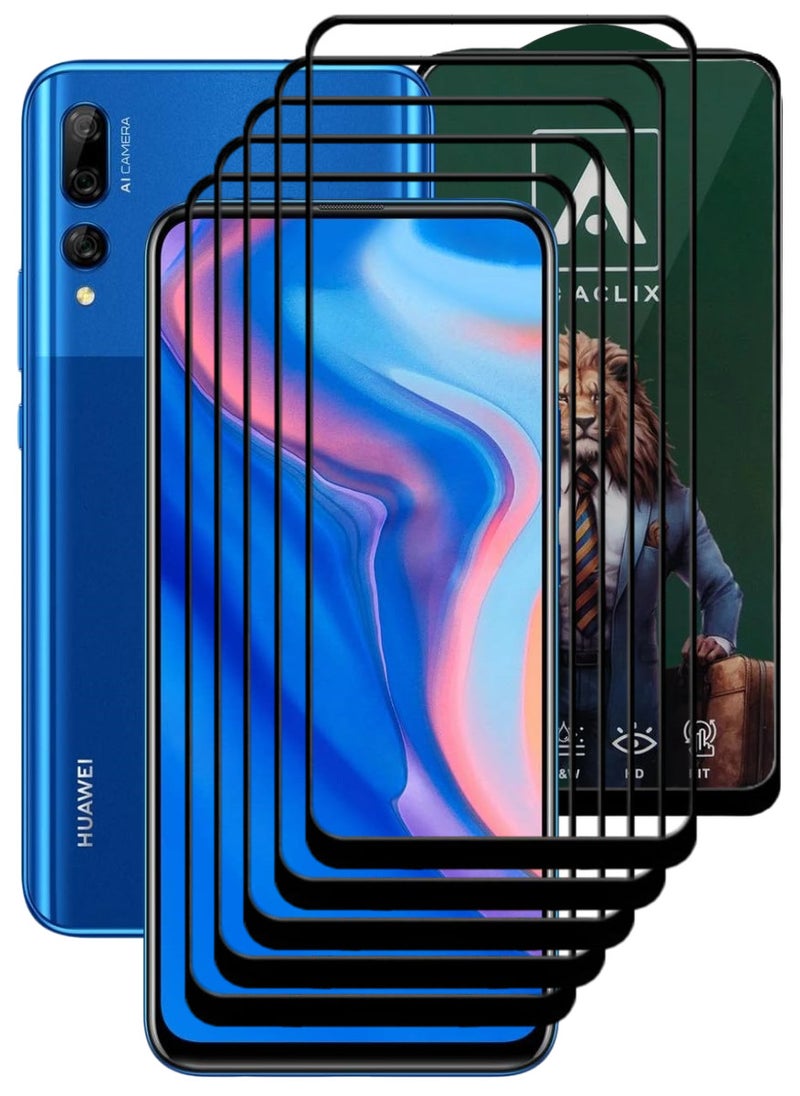 ACLIX 5 Pieces Antistatic ESD Dustproof Premium Quality High Definition Tempered Glass Screen Protector Designed For Huawei Y9 Prime (2019) - Image 1