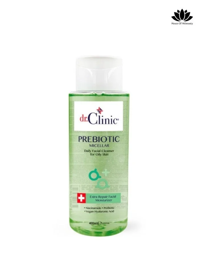 dr.Clinic مياه ميسيلار د.كلينيك بالبريبيوتيك للبشرة الدهنية (الأخضر)