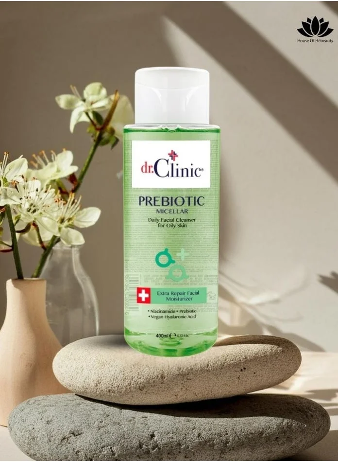 dr.Clinic مياه ميسيلار د.كلينيك بالبريبيوتيك للبشرة الدهنية (الأخضر)