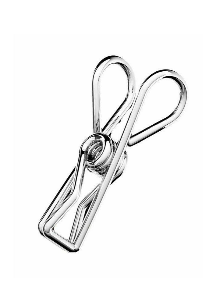 Multifunctional stainless steel square sock clip, clothespin, drying rack.40 clips perfectly solve your clothes drying problems, easily dry all kinds of clothes and socks, durable, and ideal for your family drying - Image 4