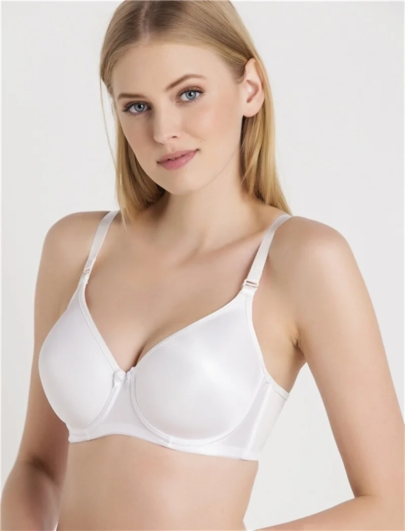 ماجيك فورم 5738 - Plain Fabric Thin Sponge Plus Size Minimizer Bra