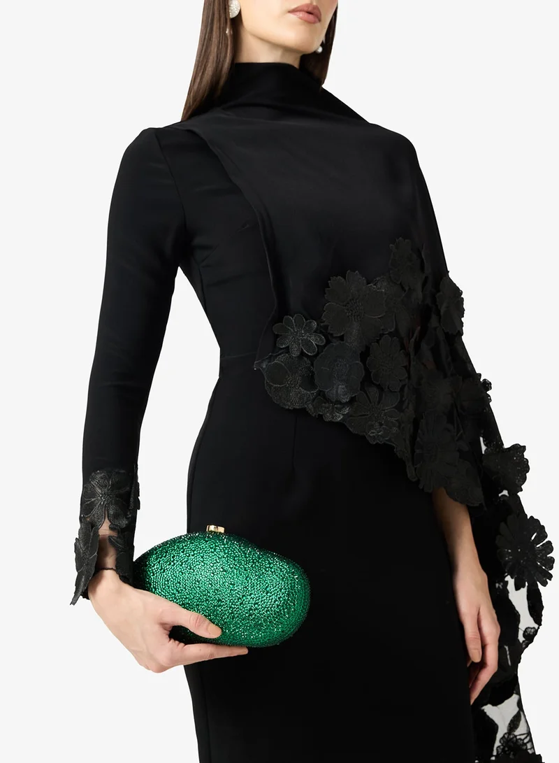 Shimmer Metallic Clutch Statement