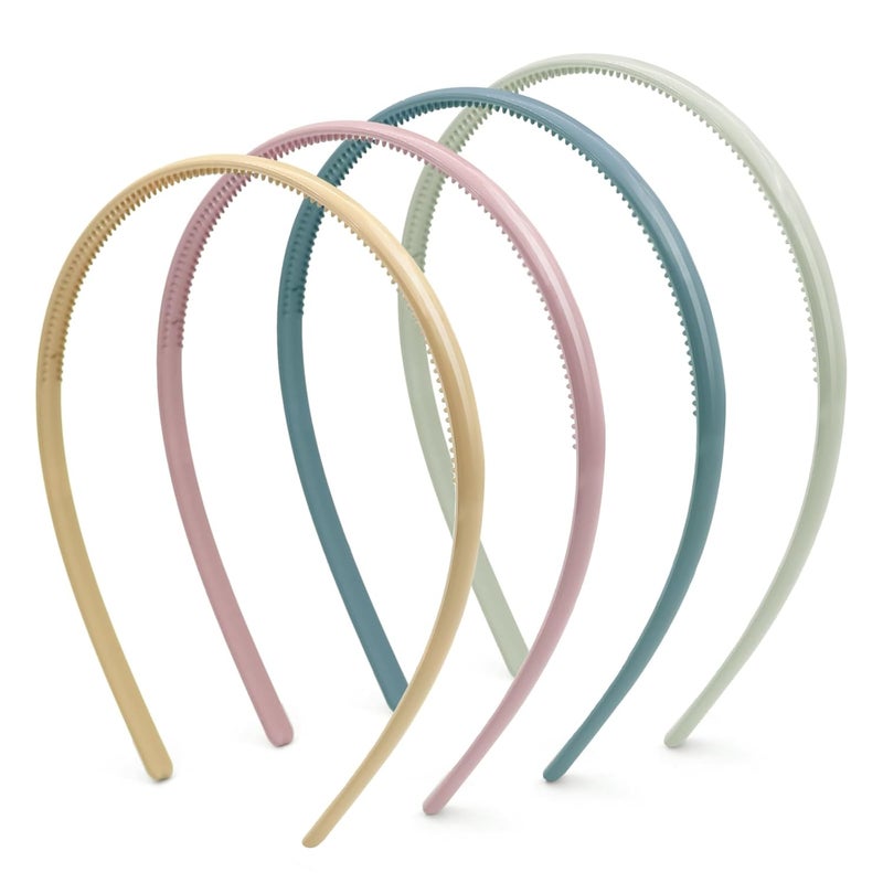 forenee Store Headbands for Women - Plastic Thin Skinny Headbands - Plain Headband for Girls DIY - Hair Bands Teeth Comb Headband Halloween Comb - Multicolor - Image 1