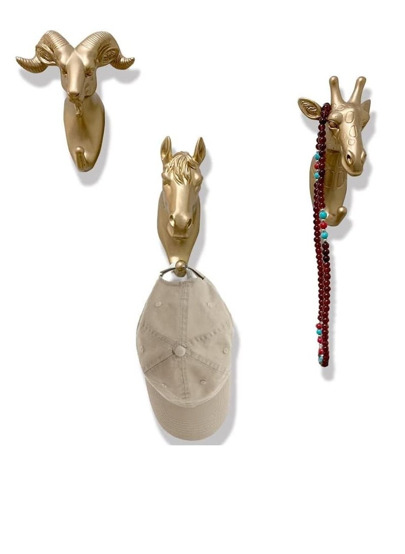 6 Pack Creative Antlers Coat Hooks Single Wall Hook Mounted for Bag Towel Key Rack Hanging Coats Bathroom Entryway Decorative Gift - Image 5