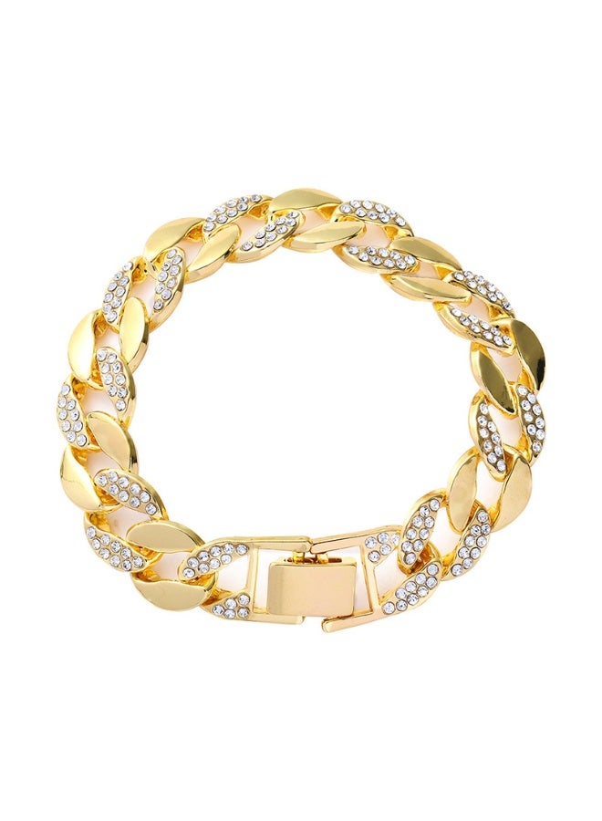 Mark Fairwhale Hip Hop Style Full Diamond Bracelet 18CM 