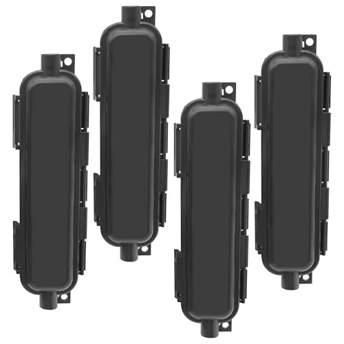 XMSJSIY Waterproof Optic Fiber Protection Box Connection Box LC Coupler Adapter Outdoor IP67 Optical Network Wiring Protective Cover Case for SC/SC,LC/SC,LC/LC Coupler Connector - Black - 4PCS - Image 1