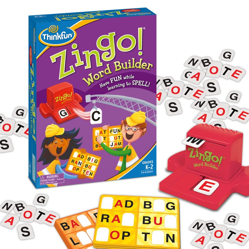 ThinkFun 7706T Zingo Word Builder Early Reading Game Award Winning Game for PreReaders and Early Readers - Image 2