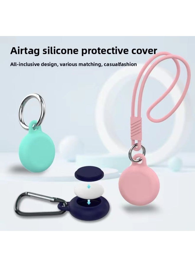 Generic - Applicable To For Apple Locator Anti-lost Device Tracker Keychain 4-piece All-inclusive Waterproof Airtag Protective Case-Color:Black OPP Bag-Applicable Model:airtag Protective Sleeve - Image 1