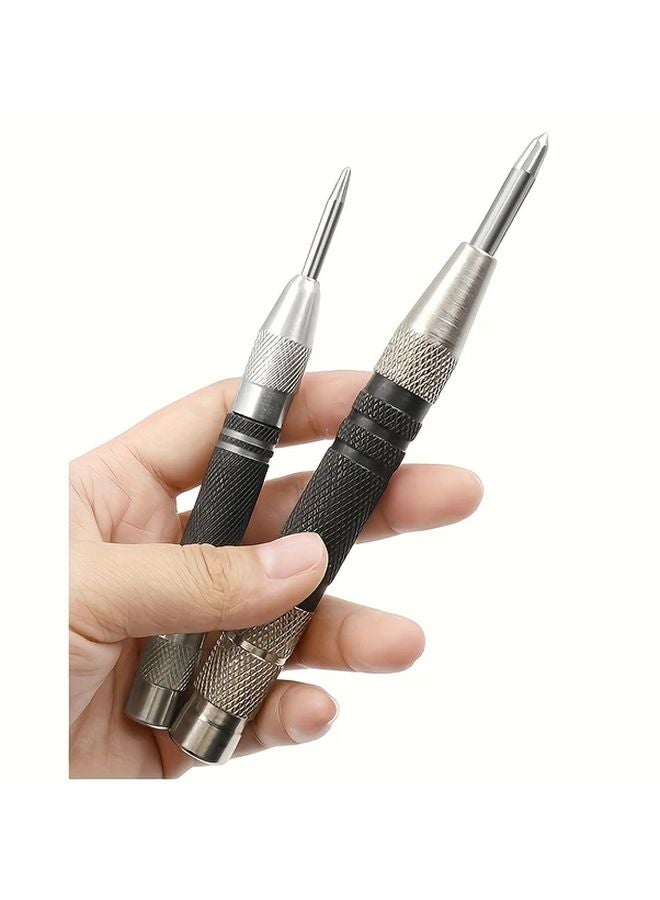 6 Piece Heavy Duty Automatic Center Punch Set Industrial Grade For Metal Wood Glass - Image 3