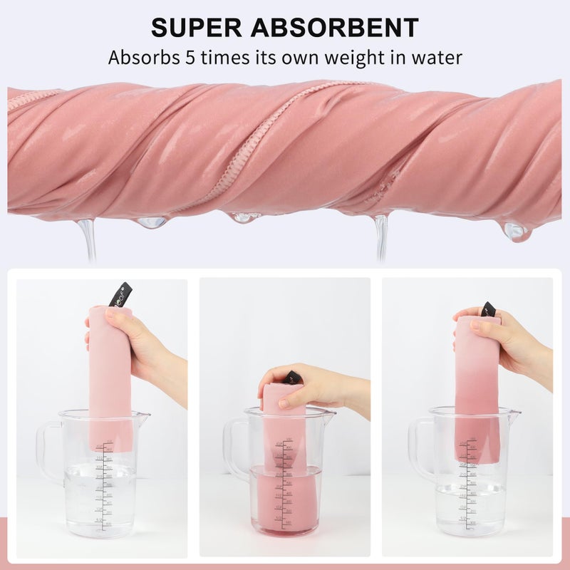 Rainleaf Microfiber Towel Perfect Travel & Gym & Camping Towel. Quick Dry - Super Absorbent - Ultra Compact - Lightweight. Suitable for Trip, Beach, Shower, Backpacking, Pool - Image 4