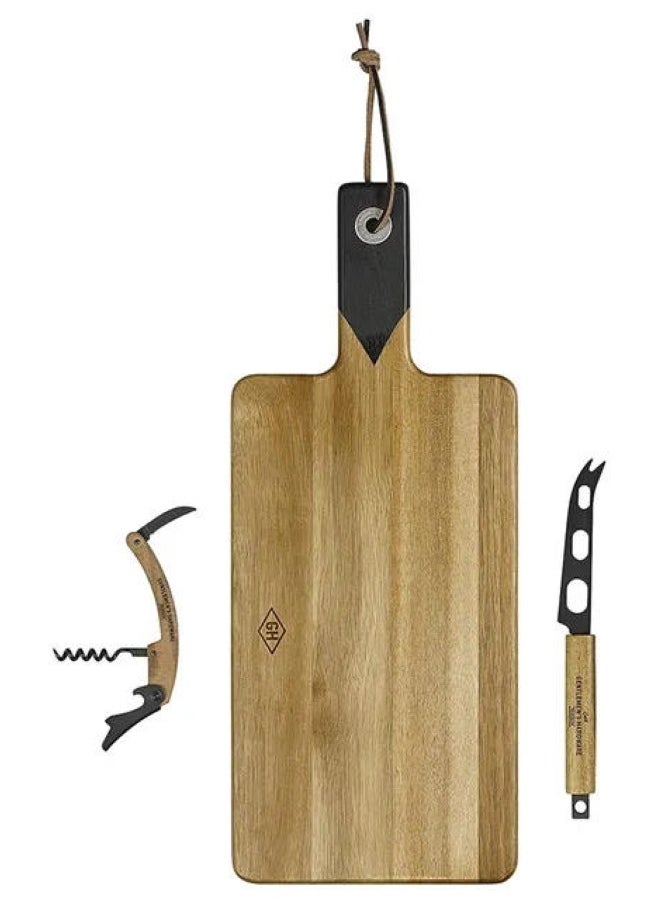 GENTLEMEN'S HARDWARE Cheese Board Set With Knives  - Image 2