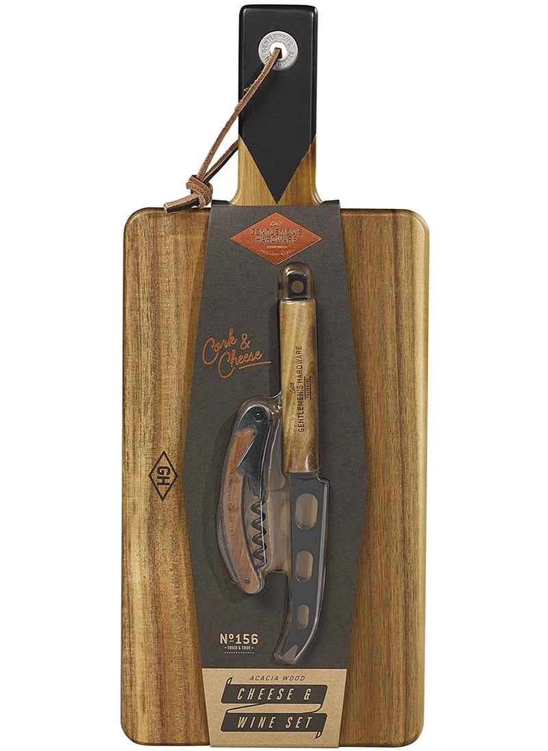 GENTLEMEN'S HARDWARE Cheese Board Set With Knives  - Image 4