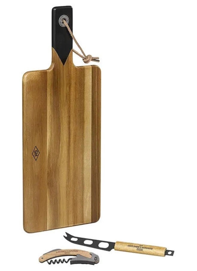 GENTLEMEN'S HARDWARE Cheese Board Set With Knives  - Image 3