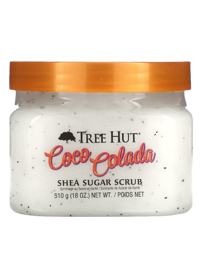 Treehut Tree Hut, Shea Sugar Scrub, Coco Colada , 18 oz (510 g) - Image 1