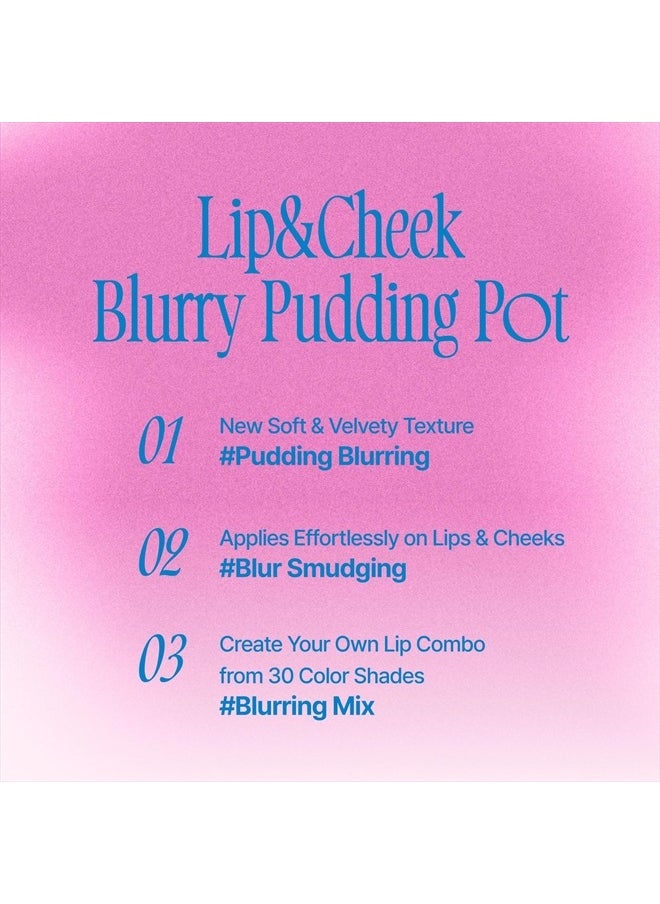 fwee - Lip&Cheek Blurry Pudding Pot | Blushed Moment - Crush | Makeup Blush, Buildable Lightweight, Multi-Use Soft Matte Finish | 5g - Image 1