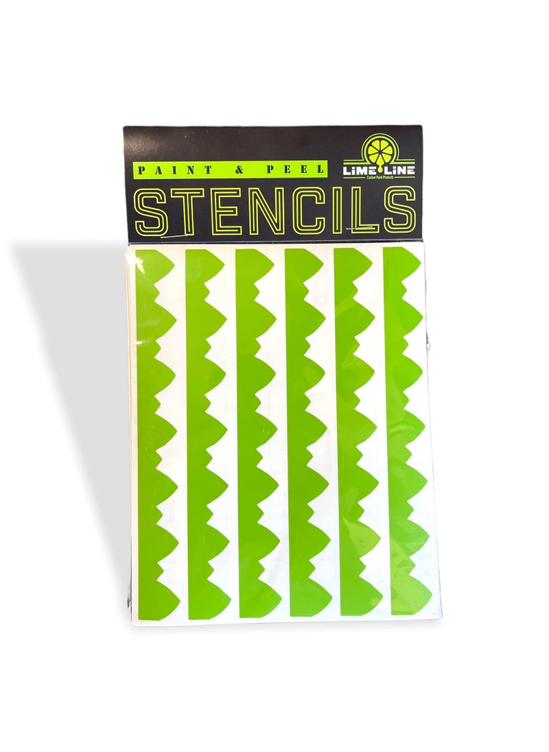LiME LiNE LiME LiNE Dragon Scales Airbrush Stencil for Custom Paint 