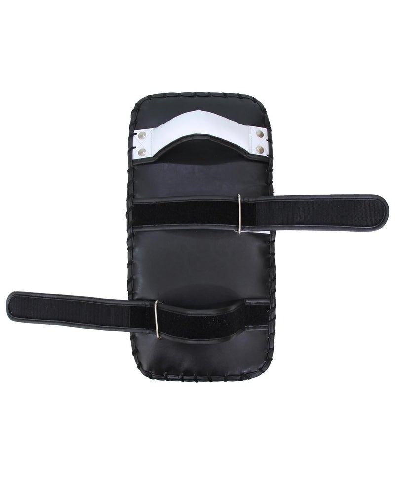 Invincible Rebound Synthetic Leather Curved Boxing Punching Kicking Pad, Arm Shield for Training of Karate, Martial Art, UFC, MMA Black White - Image 4