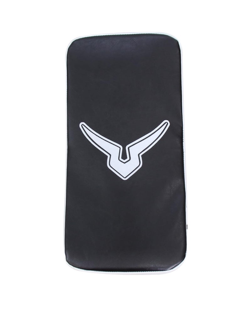 Invincible Rebound Synthetic Leather Curved Boxing Punching Kicking Pad, Arm Shield for Training of Karate, Martial Art, UFC, MMA Black White - Image 2