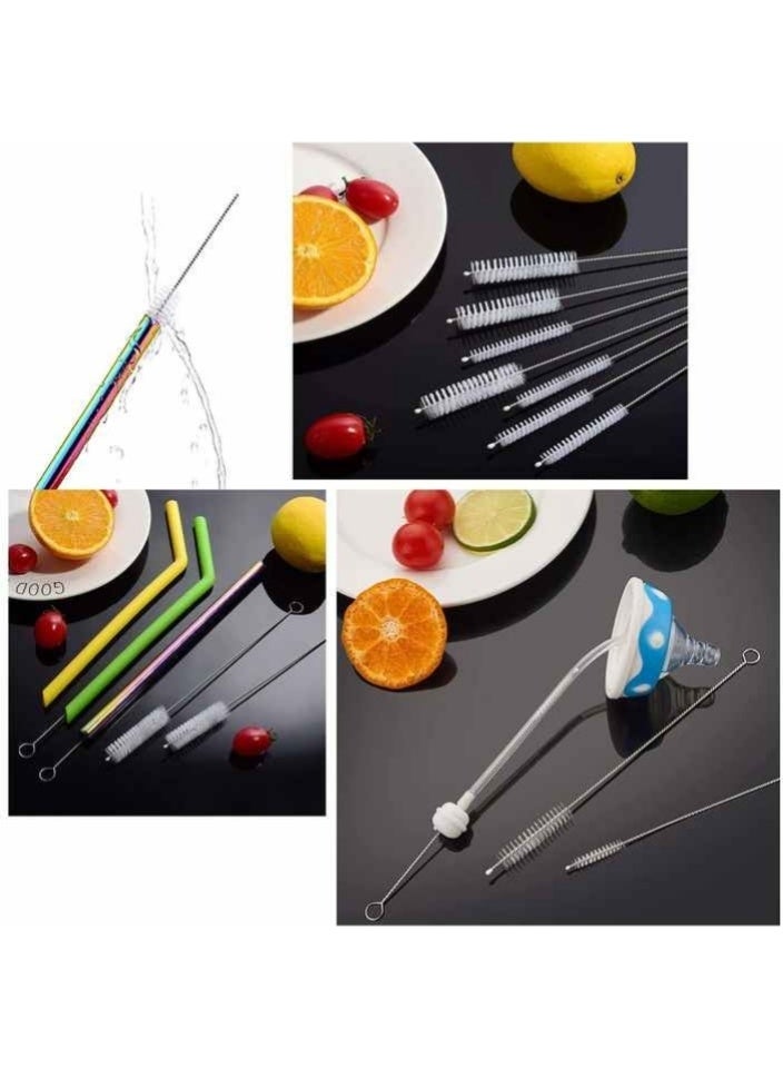WHITE GAINS Straw Cleaner Brush Extend 12 inch, Extra Wide 12mm diam Pipe Cleaners, Extra Long Straw Brush for Sippy Cup, Water Bottle, Tubes, Baby Bottles, Reusable Drinking Straws & More – Food Grade Stainless Steel, BPA Free, Dishwasher Safe (10 Pack)  - Image 3