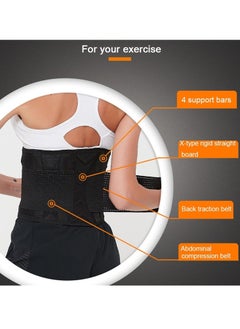 Generic Protective sports waist belt Men's basketball training Fitness waist belt Lumbar spine support Intervertebral disc waist protection Women's abdominal belt  - Image 3