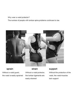 Generic Protective sports waist belt Men's basketball training Fitness waist belt Lumbar spine support Intervertebral disc waist protection Women's abdominal belt  - Image 2