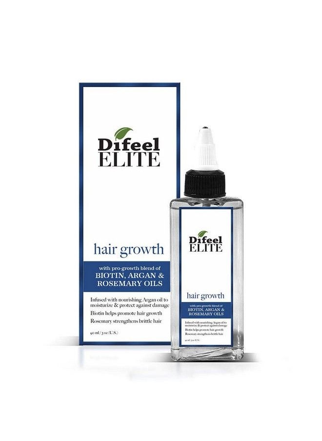 difeel - Elite Progrowth Hair Treatment For Hair Growth With Biotin Argan And Rosemary Oils 3 Oz. - Biotin Hair Treatment For Hair Growth - Image 1