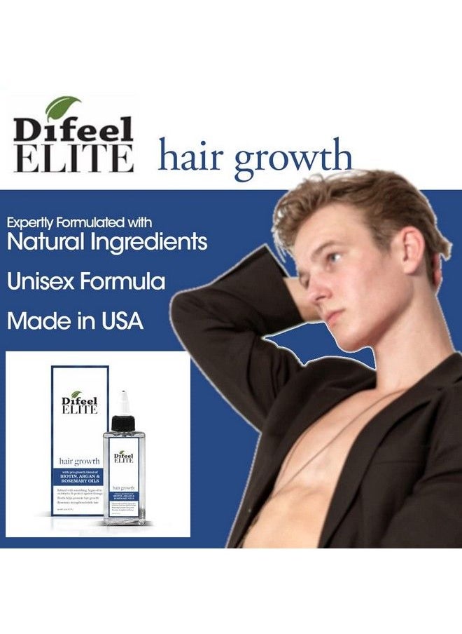 difeel - Elite Progrowth Hair Treatment For Hair Growth With Biotin Argan And Rosemary Oils 3 Oz. - Biotin Hair Treatment For Hair Growth - Image 1