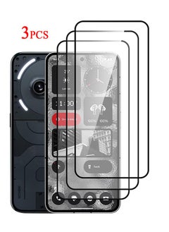 SNBFA 3 PCS Screen Protector for Nothing Phone 2A, 9H Hardness Anti Fingerprint Scratch Resistance Tempered Glass Screen Protector for Nothing Phone 2A  - Image 1