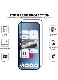 SNBFA 3 PCS Screen Protector for Nothing Phone 2A, 9H Hardness Anti Fingerprint Scratch Resistance Tempered Glass Screen Protector for Nothing Phone 2A  - Image 3