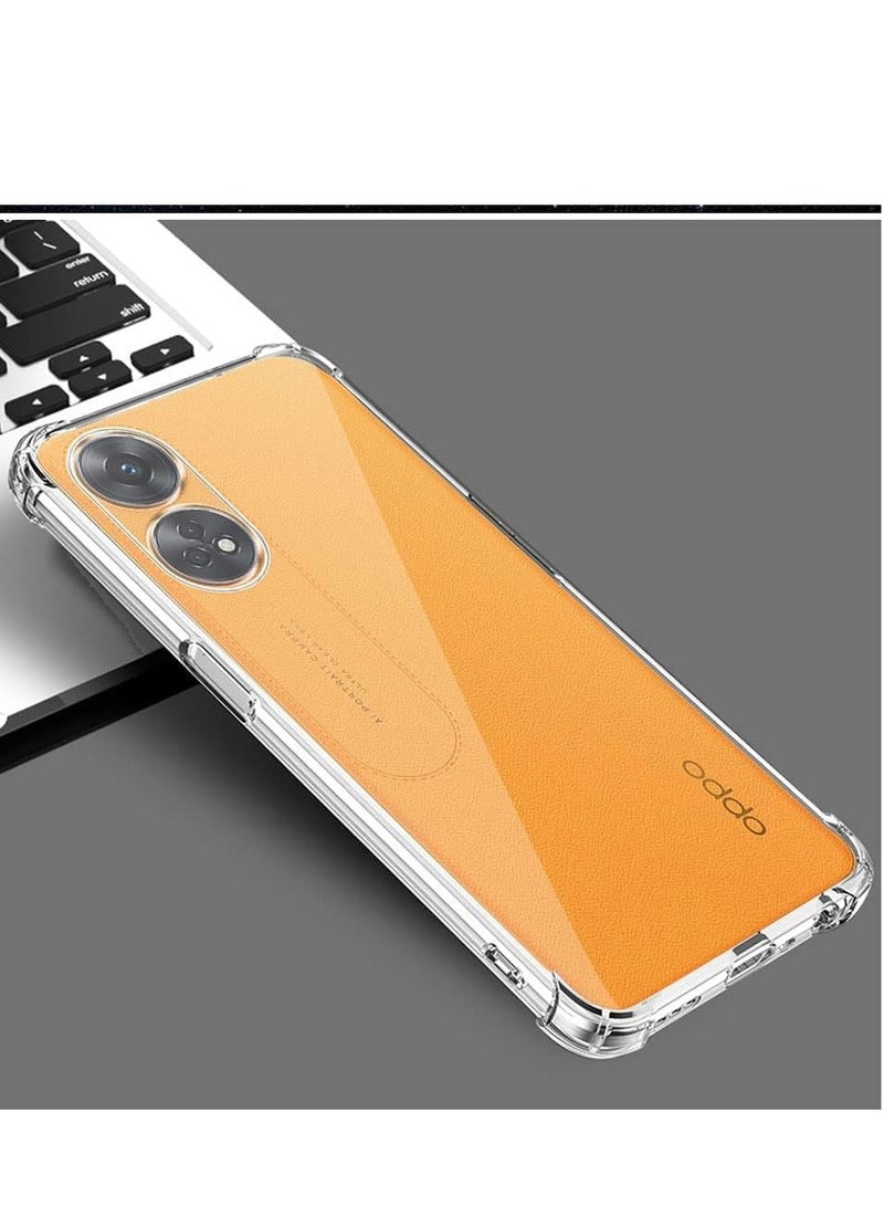 ten.tech Ten Tech Transparent  cover with anti-shock corners made of heat-resistant polyurethane for Oppo reno 8t 4G  – Transparent - Image 2