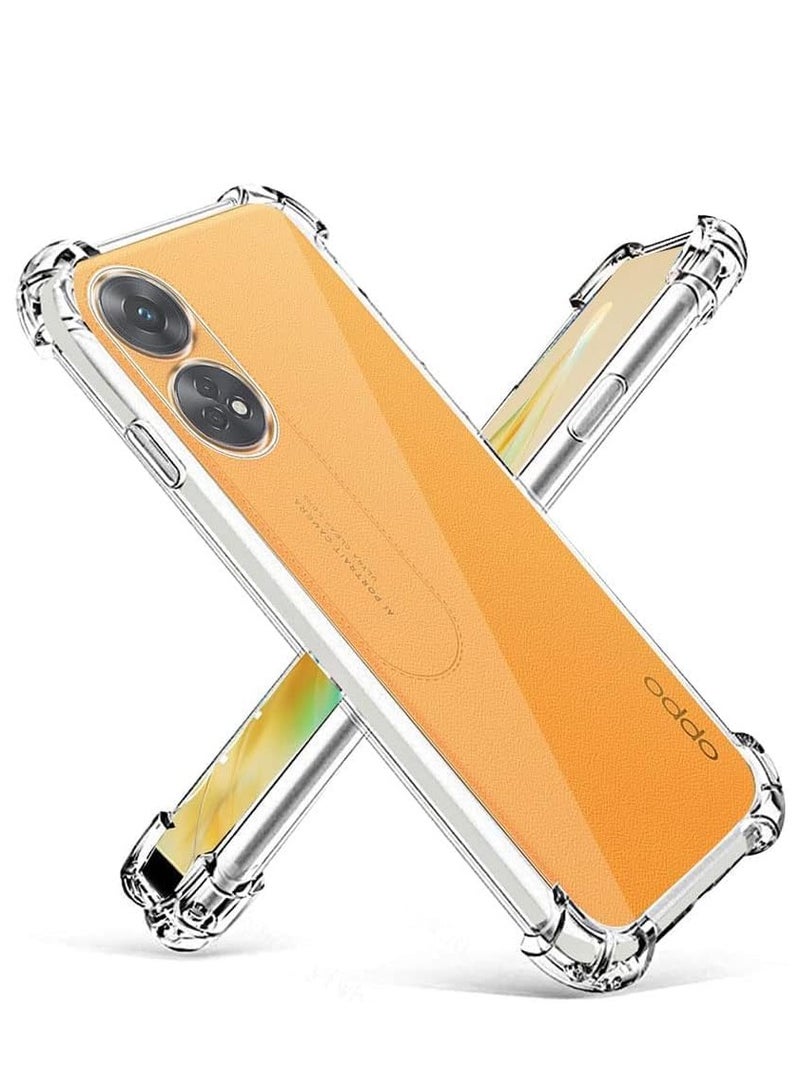 ten.tech Ten Tech Transparent  cover with anti-shock corners made of heat-resistant polyurethane for Oppo reno 8t 4G  – Transparent - Image 3