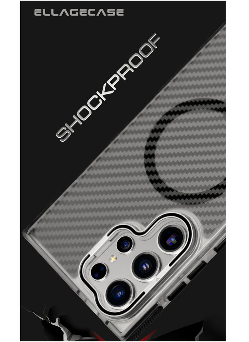 ELLAGECASE - Case with stand for Samsung Galaxy S22, Solid Camera Protection, Shockproof, Compatible with Magsafe and Wireless Charging - Image 1