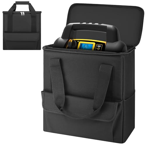 Incycall Car Jumper Starter Storage Bag Compatible with DEWALT DXAEJ14 Power Inverter Carrying Case Holder Container Foldable Organizer with Pockets for Jump Starter Air PumpBox Only - Image 1